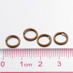 [JRC8MM] Anneau simple ouvert, alliage, couleur bronze, 8mm