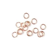 [6038] Anneau simple ouvert, laiton, couleur or rose, 3mm