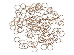 [1861] Anneau simple ouvert INOX rose gold, 6mm, unité