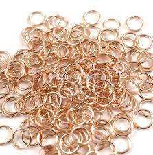 [1860] Anneau simple ouvert INOX rose gold, 5mm, unité