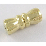 [6251   KK88-G] Fermoir à vis en laiton doré, 12x5mm trou 1~1.2mm