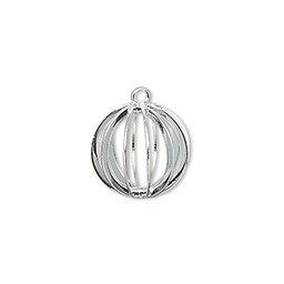 [1146] Bélière pendentif porte perle 12mm, en argent 925, anneau 2.8mm