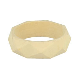 [5414135191369] Bracelet en bois octogonal, épaisseur 25mm, intérieur 65mm, 1 pièce