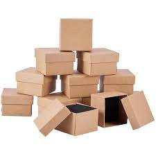 [9817] Boîte à bijoux en carton avec coussinet, 5x5x3cm