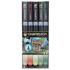 [CT0514] Chameleon 5 pen nature tones set