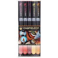 [CT0511] Chameleon 5 pen warm tones set