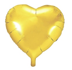 [81000.00.75] Ballon en aluminium, coeur, or, 36cm