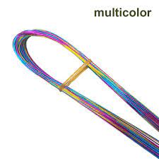 [9828] Fil métal pour fleurs, multicolor, 0.6 mm x 80 cm, à l'unité