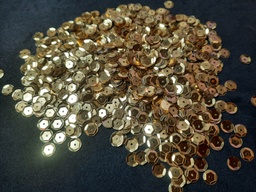 [SERFOR] Sequin rond 6mm couleur or à facettes les 10g