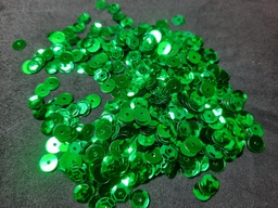 [SERFVE] Sequin rond à facettes, 6mm couleur vert à facettes les 10g