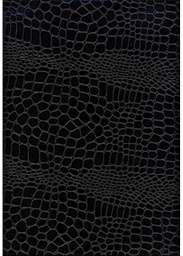 [3471052395328] Feuille de papier skivertex, croco, 100x69cm COULEUR NOIR