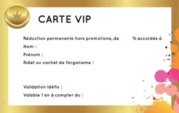 [VIPB] Carte VIP Boutique 20%