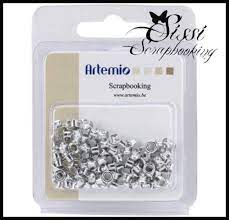 [5414135052837] Scrapbooking Oeillets argentés, 5mm, 100 pièces