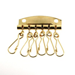 [MOUSQD] Attache pour porte clé, doré, 23x8mm