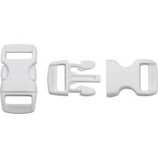 [CLIPBLA] Paracorde Fermoir clip pour paracorde,10mm, couleur blanc
