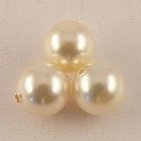 [WE/GOL4] Perle imitation nacre ronde et nacrée, 4mm, couleur or