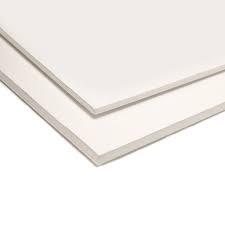 [9832]  Feuille carton blanc plume/mousse 50x65cm ép 5mm