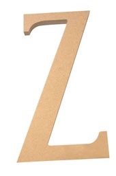 [103976] Bois, Lettre Z en bois recyclé, plate, 220x12mm