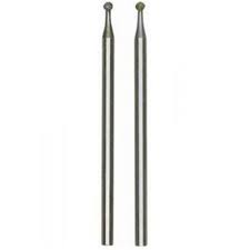 [28222] PROXXON P32 28222 Pointes de meule diamantée x2, sphère, diamètre 1.8mm