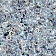 [DB051-TB] Perles Miyuki delica 11/0 Tube de 7.2gr DB051-TB CRYSTAL AB (transparent nacré)