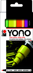 [1240000004000] Marqueur Marabu YONO NEON x 4 couleurs, 1,5-3mm