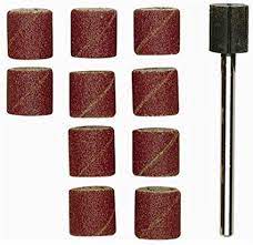 [28980] Proxxon 28980 bandes pour tambour x 10 avec tige grain 150 diam 10x10mm