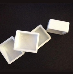[PH0017B  	AJEW-PH0017-42] Godet pour aquarelle, plastique blanc, 20x15mm, unité