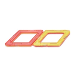 [DIY-L046-02] Blocs de construction magnétiques Montessori, coloris assortis, parallélogrammes 98x62mm