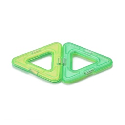 [DIY-L046-03] Blocs de construction magnétiques Montessori, coloris assortis, triangles 49x53mm