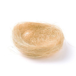 Nid en ficelle de jute, taille intérieure 72mm, coloris variés
