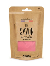 [200333] ZD Pain de savon à mouler, rose, 100g,