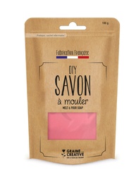 [200333] ZD Pain de savon à mouler, rose, 100g,