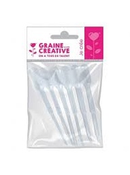 [133625] Lot 6 pipettes, pour colorant et senteur, 8.5cm, 0.5ml