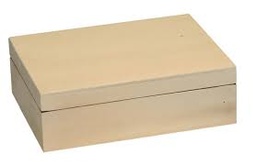 [101506] Coffret en bois, avec charnière, 275x204x83mm