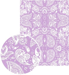 [641059] Feuille gluepatch cachemire violet 30x40cm