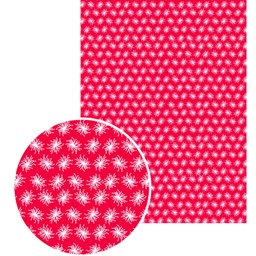 [641007] Feuille gluepatch anémone rouge 30x40cm