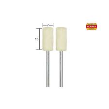 [28802] PROXXON P33 28802 polissoir en feutre x 2 sur tige forme cylindrique diam 7mm
