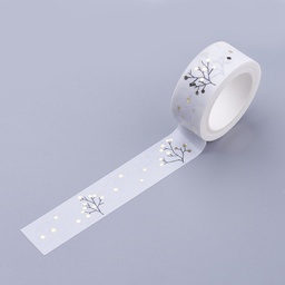 [f014a03] Masking tape, bande de papier adhésif, arbre de vie, 15mm x 5m