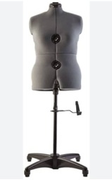 [cc460102] Mannequin de couture sur socle, ajustable taille M (T40 à 48)