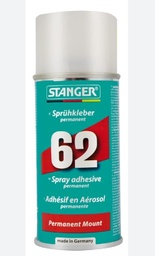 [100062/1] Spray adhésif Stanger 62, multi usage, tissu, papier, métal, cuir, plastique, permanent, 150ml