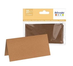 [14030307] Marque places, kraft, 10x5cm x 50