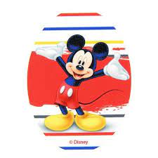 [el-6799.07] Ecusson broderie Mickey, à repasser, ovale 8x11xm