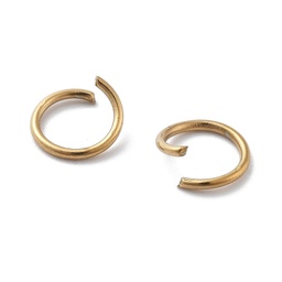 [STAS-M081-01G-01] Anneau simple ouvert INOX doré, placage ionique, 7x0,8mm, à l'unité