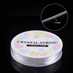 [s003-1mm    EW-S003-1mm-01] Fil élastique nylon CRYSTAL STRING, 1mm x 10m, transparent