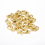 [e103   E103-G] Fermoir homard, laiton doré, 10x6mm, Trou 1mm