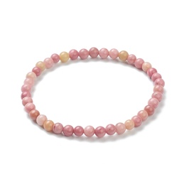 [d446a27] Bracelet en Rhodochrosite, perles rondes 4mm, diam env. 6cm