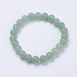 [i253/10] Bracelet en Aventurine verte, perles rondes 8mm, diam env. 5cm