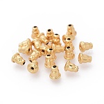 [1434 X-STAS-G205-11G] Poussette boucle d'oreille, acier inoxydable, doré, 6x5mm, trou 0.9mm