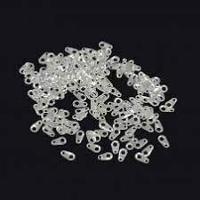 [1398] Attache pour fermoir INOX, 8x4mm, trous 1mm et 2mm