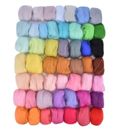 [DOLL-PW0002-033c] Laine à carder/à feutrer, pelote de 3.5gr, coloris variés